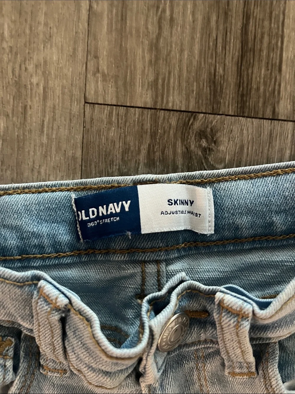 Old Navy Light Wash Distressed Kids Jeans